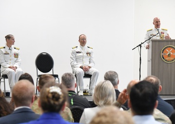 Overseas Coast Guard unit holds change-of-command ceremony