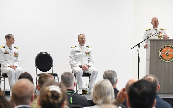 Overseas Coast Guard unit holds change-of-command ceremony