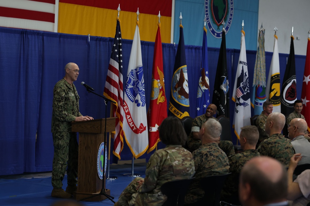 Special Operations Command Africa welcomes Maj Gen Tudor during Change of Command ceremony