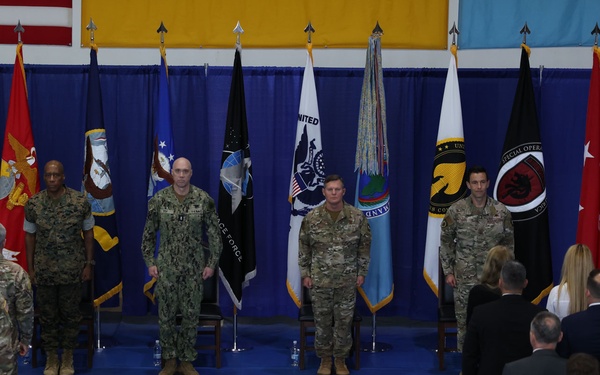 Special Operations Command Africa welcomes Maj Gen Tudor during Change of Command ceremony