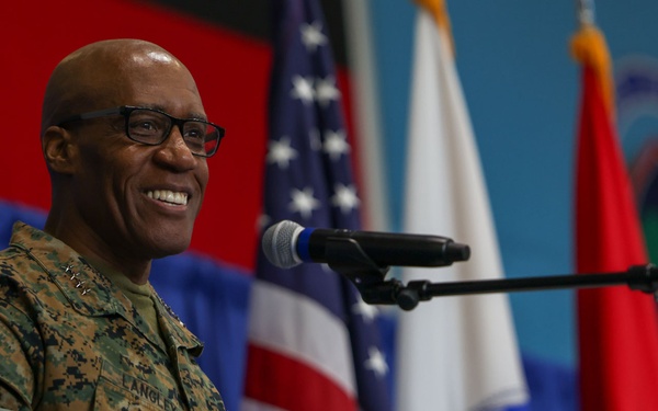 Special Operations Command Africa welcomes Maj Gen Tudor during Change of Command ceremony