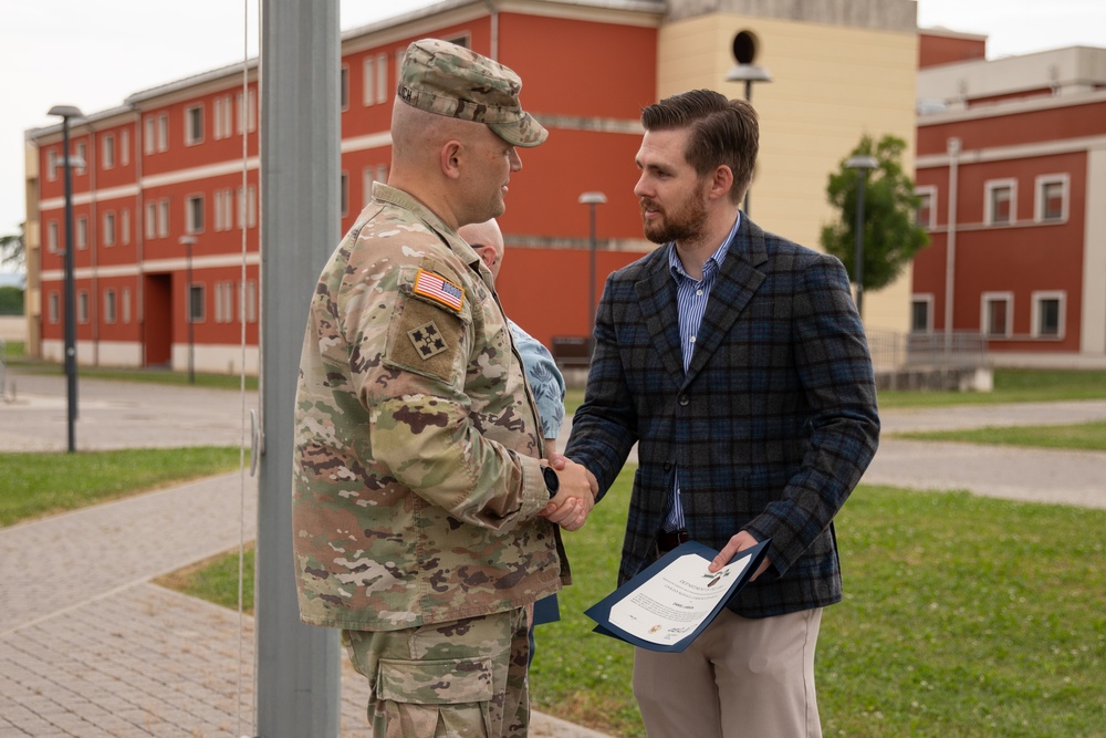 SETAF-AF holds award ceremony for Department of Defence civilians