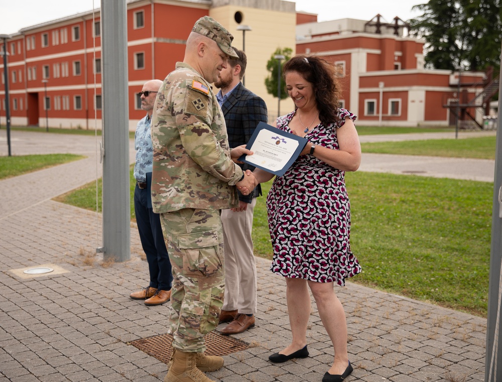 SETAF-AF holds award ceremony for Department of Defence civilians