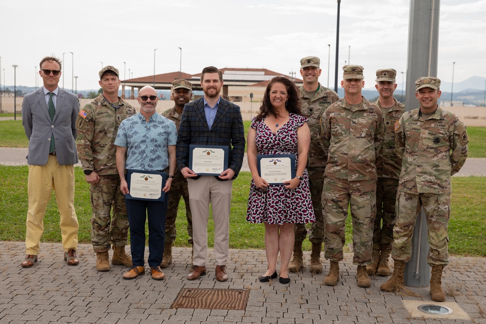 SETAF-AF holds award ceremony for Department of Defence civilians