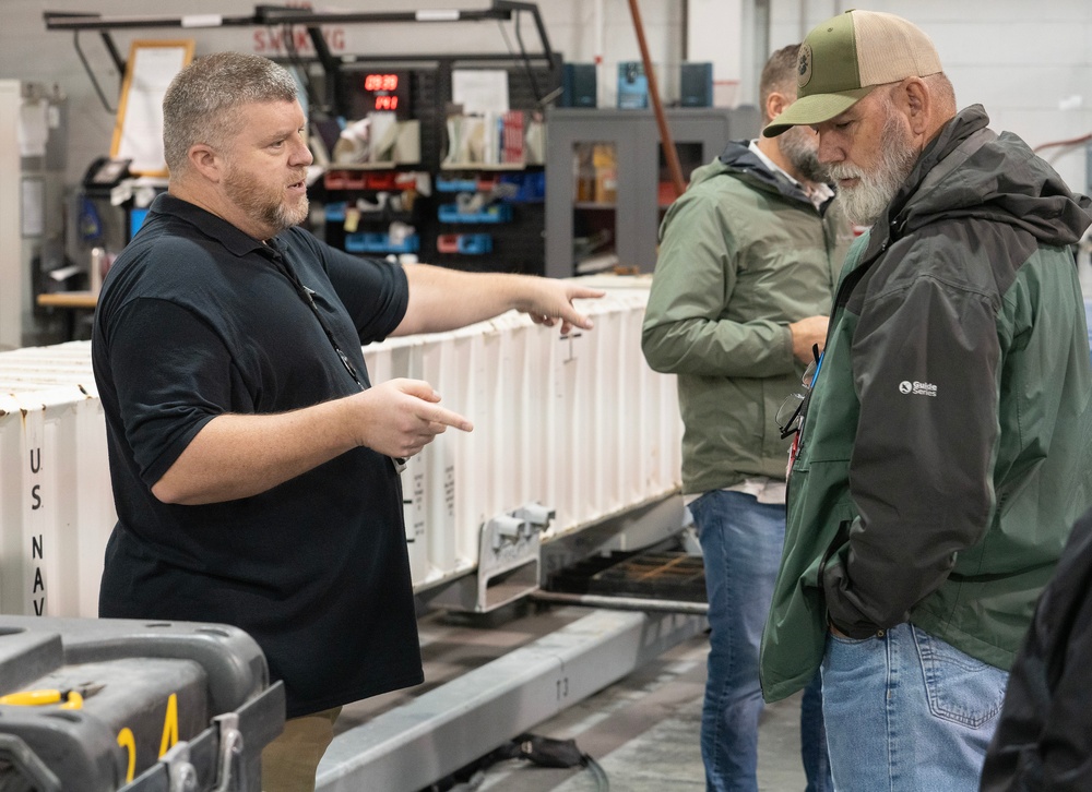 MARCORSYSCOM reps visit NWS Yorktown to enhance understanding of missile storage, maintenance