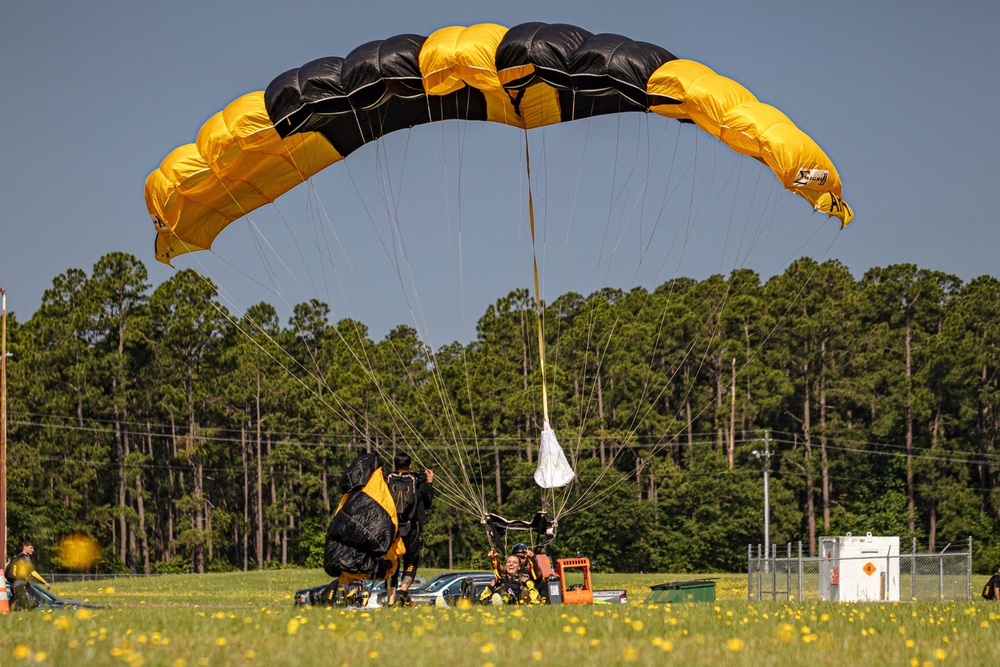 U.S. Army Parachute Team Conducts Quarterly Training