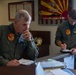 U.S. Marine Corps Deputy Commandant for Aviation visits VMA-223 and flies in a TAV-8B Harrier II jet