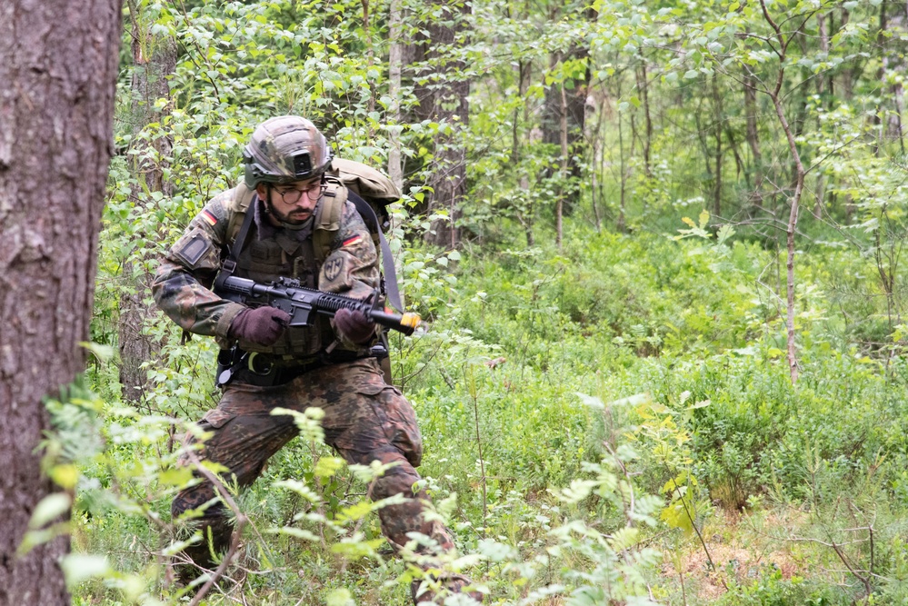 U.S. and Germany Soldiers train at 7th ATC NCOA
