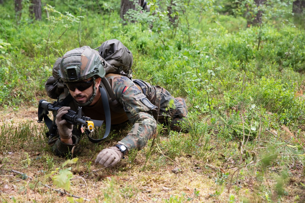 U.S. and Germany Soldiers train at 7th ATC NCOA