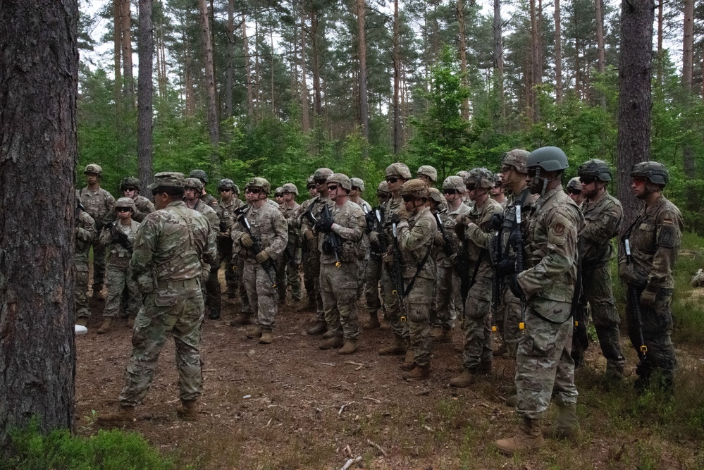 U.S. and Germany Soldiers train at 7th ATC NCOA