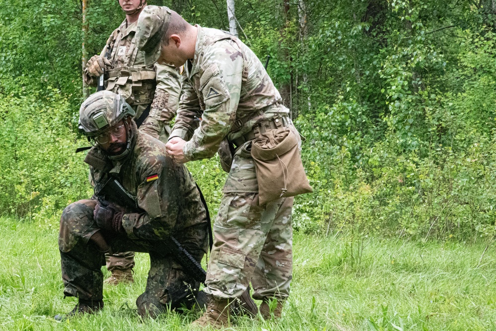U.S. and Germany Soldiers train at 7th ATC NCOA