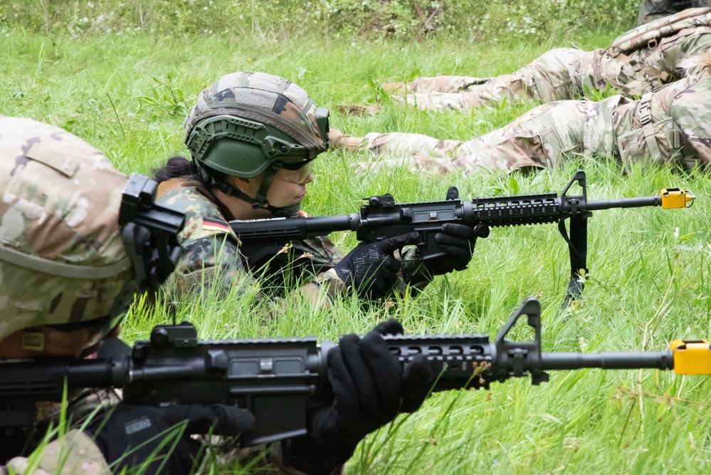 U.S. and Germany Soldiers train at 7th ATC NCOA