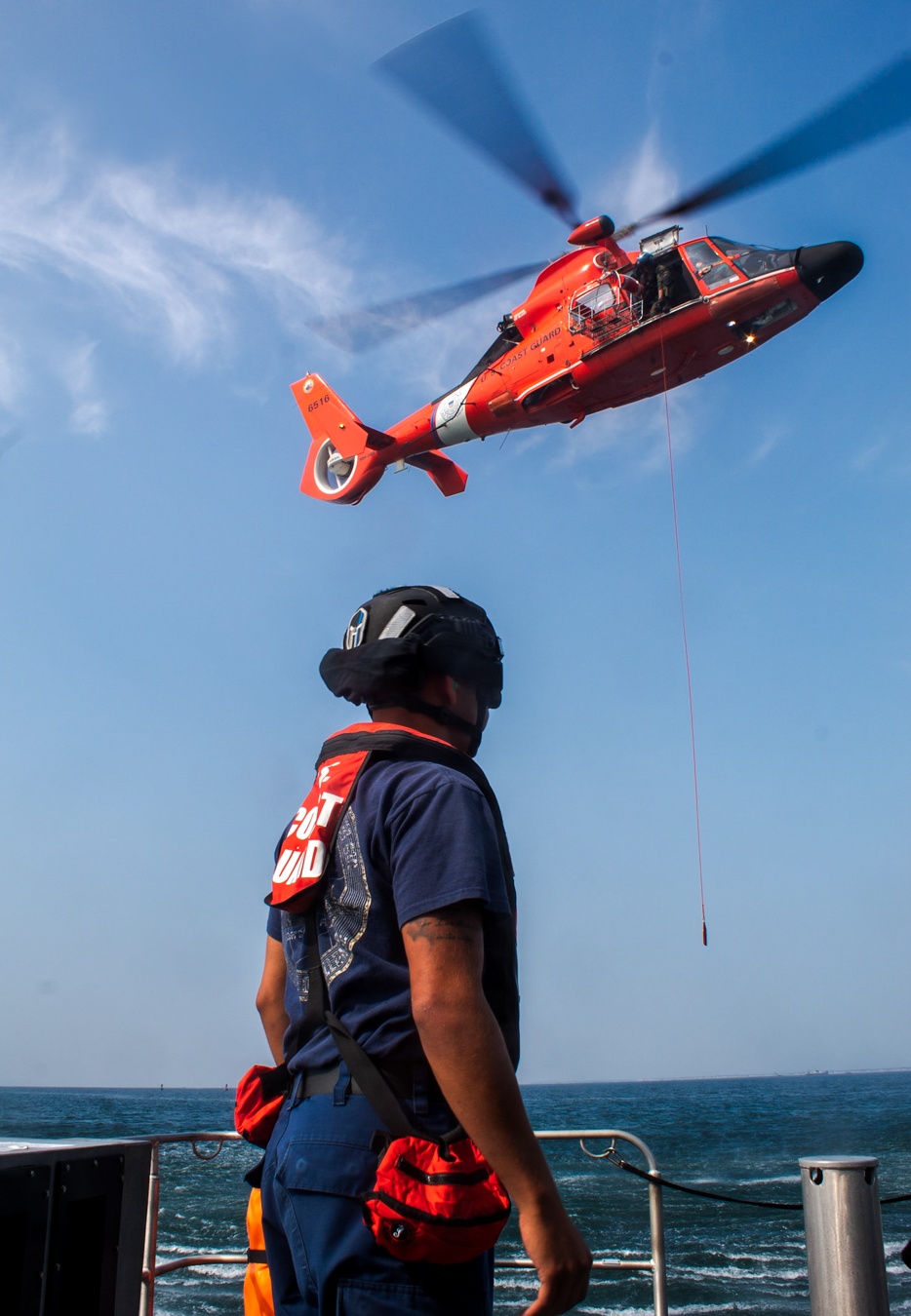 Coast Guard conducts hoist training near Cumberland Island, Ga