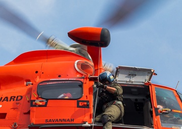 Coast Guard conducts hoist training near Cumberland Island, Ga