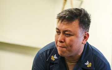 George Washington Sailors Conduct a Sea-and-Anchor Evolution