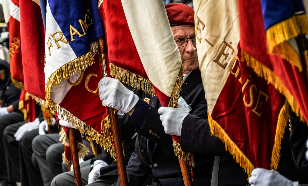 Lt. Gen. Charles Costanza, delivers remarks at ceremony honoring Gen. Eisenhower