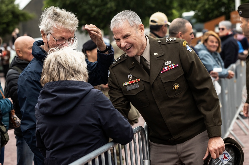 Lt. Gen. Charles Costanza, delivers remarks at ceremony honoring Gen. Eisenhower