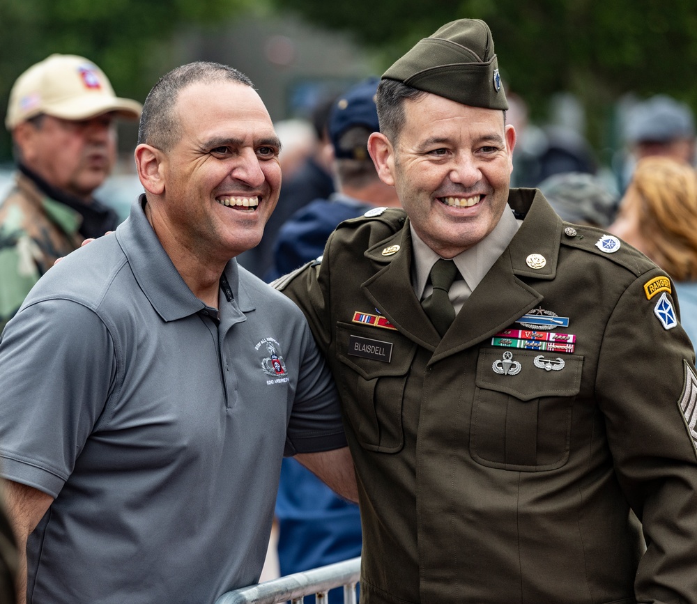 Lt. Gen. Charles Costanza, delivers remarks at ceremony honoring Gen. Eisenhower