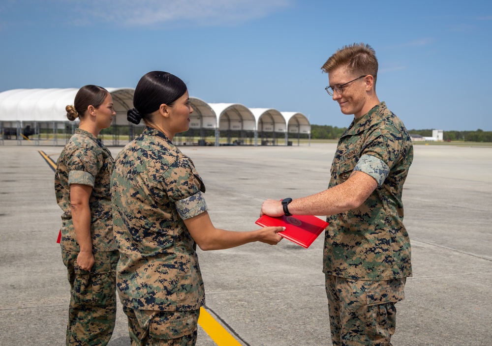 Lance Cpl Cutter reenlistment ceremony