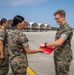 Lance Cpl Cutter reenlistment ceremony