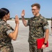 Lance Cpl Cutter reenlistment ceremony