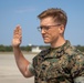 Lance Cpl Cutter reenlistment ceremony