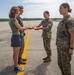 Lance Cpl Cutter reenlistment ceremony