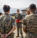 Lance Cpl Cutter reenlistment ceremony