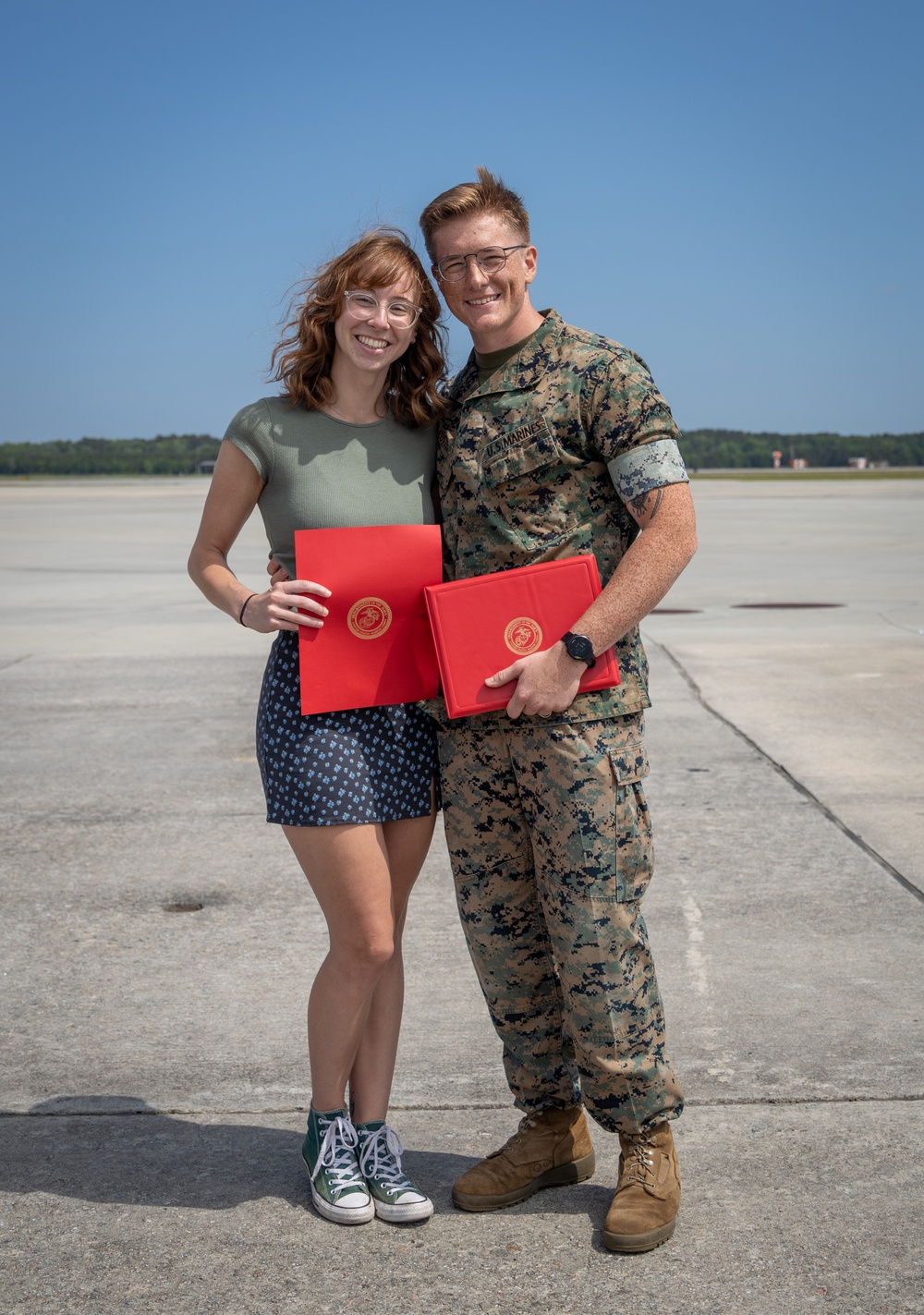 Lance Cpl Cutter reenlistment ceremony