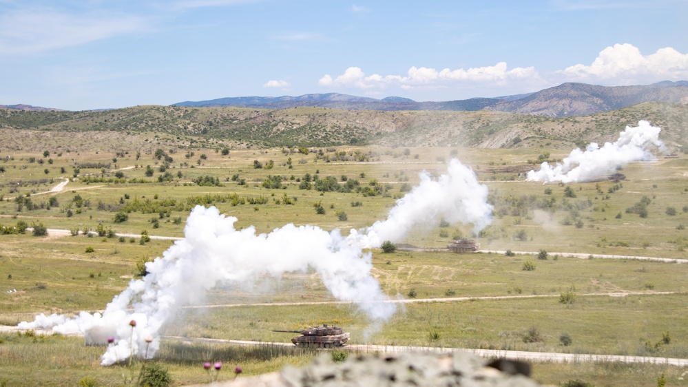 North Macedonia hosts combined arms live-fire event at Immediate Response 2025