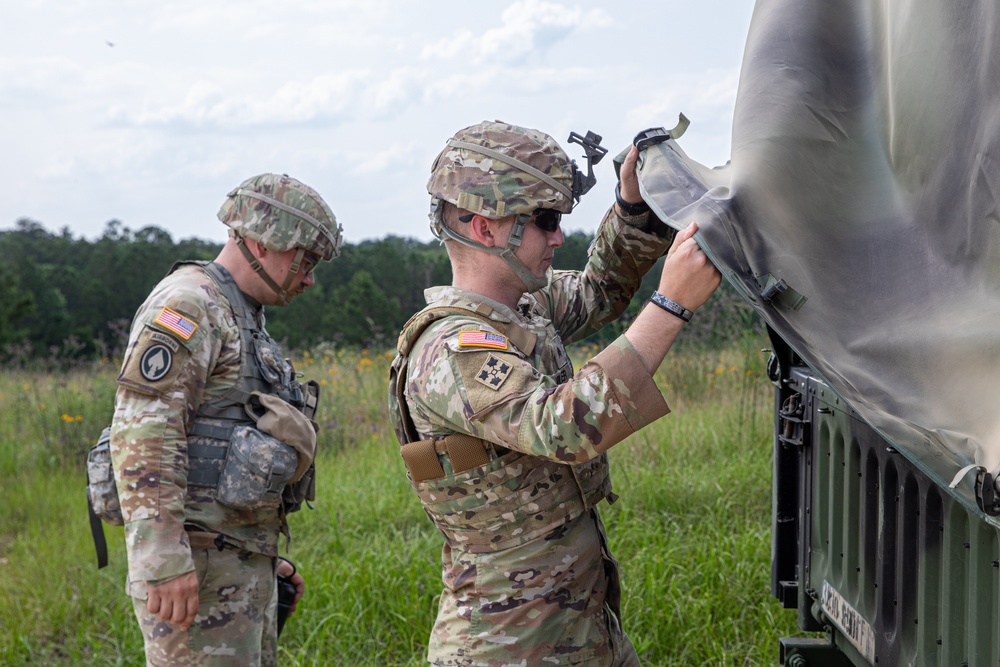 1-181st Field Artillery Regiment conducts training exercise