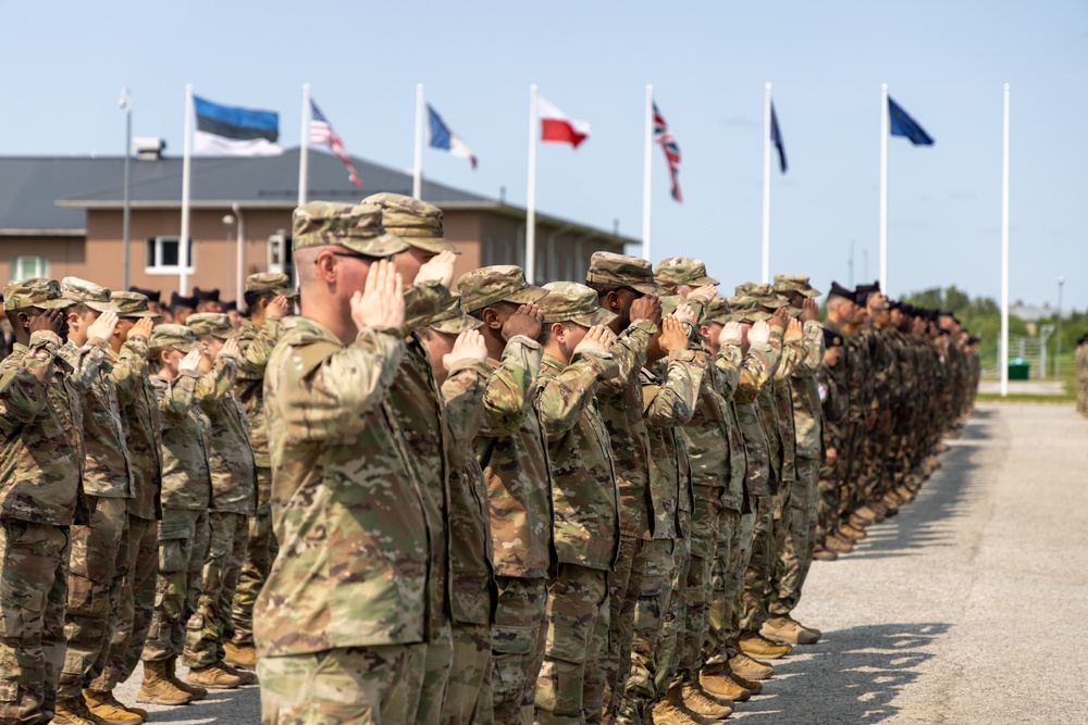 U.S. Soldiers and Allies Receive NATO Medal in Estonia