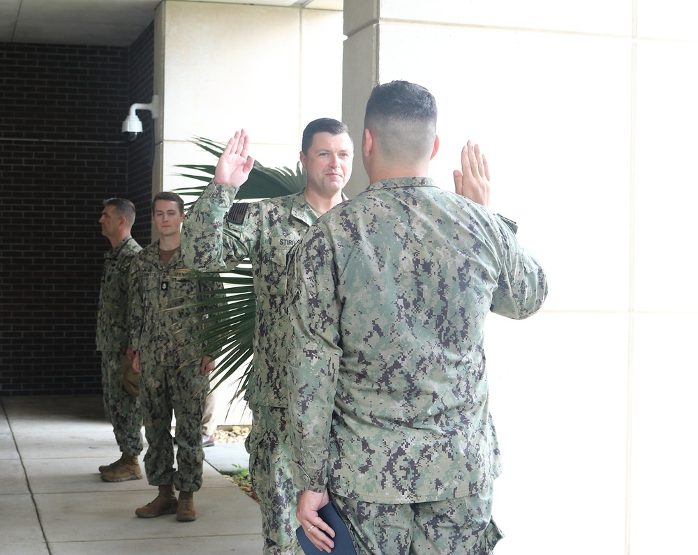 NIOC Pensacola Sailor Reenlists