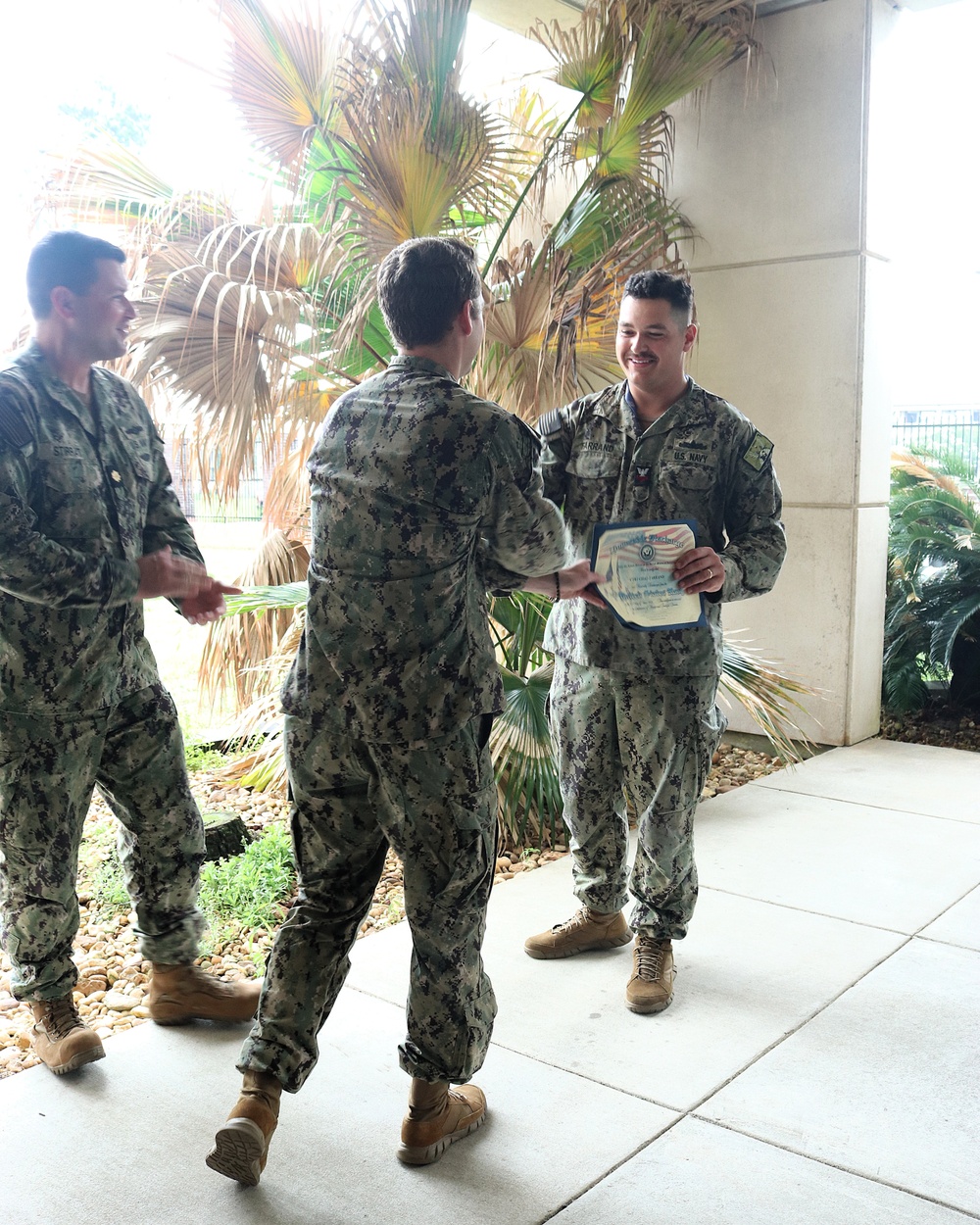 NIOC Pensacola Sailor Reenlists