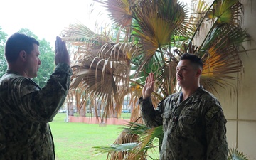 NIOC Pensacola Sailor Reenlists