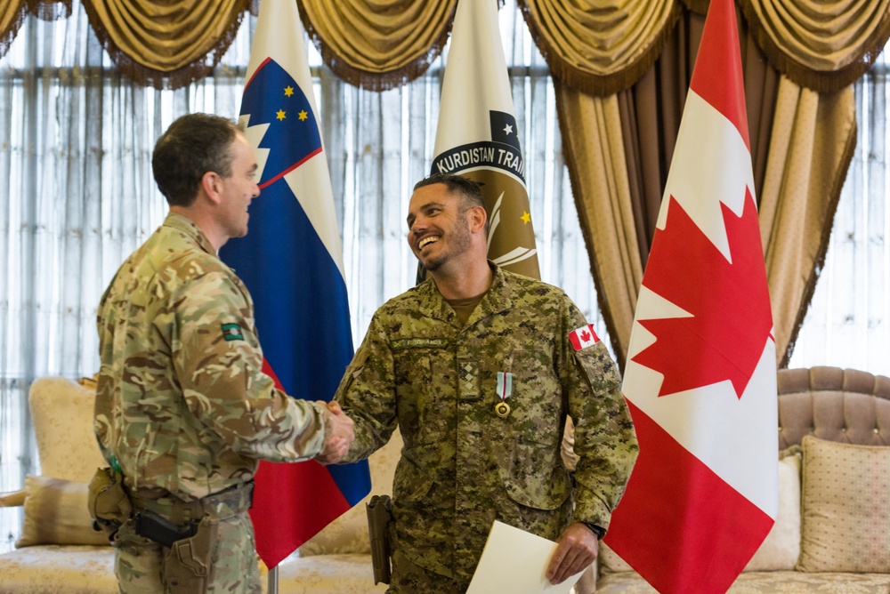 Canadian Armed Forces Coalition Member Awarded for International Cooperation
