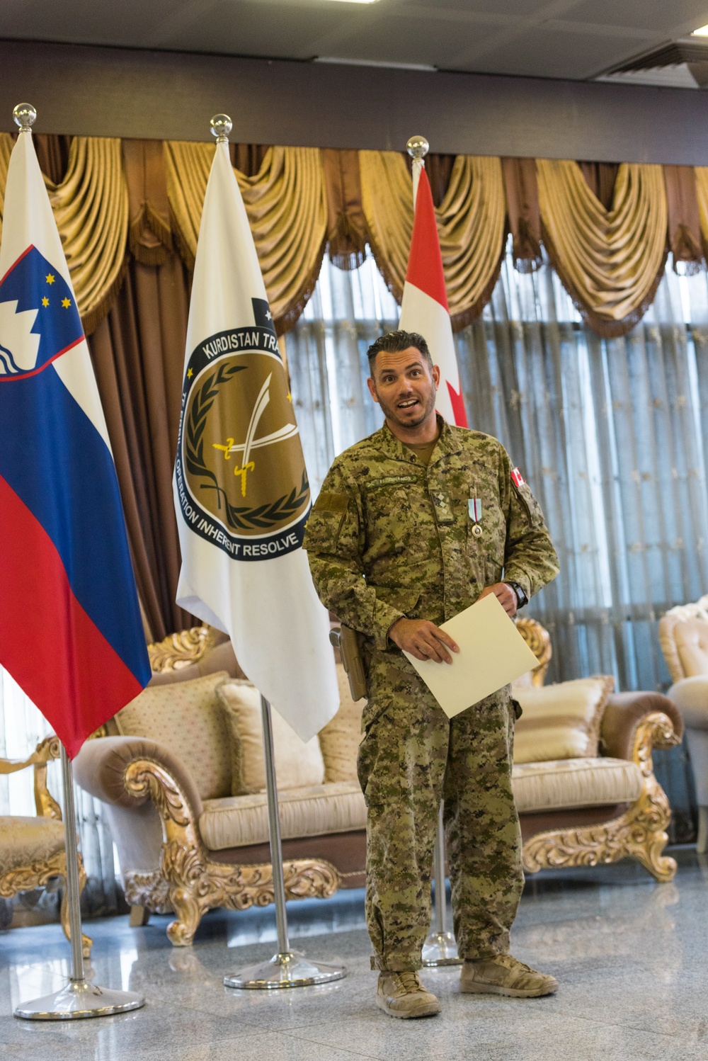 Canadian Armed Forces Coalition Member Awarded for International Cooperation