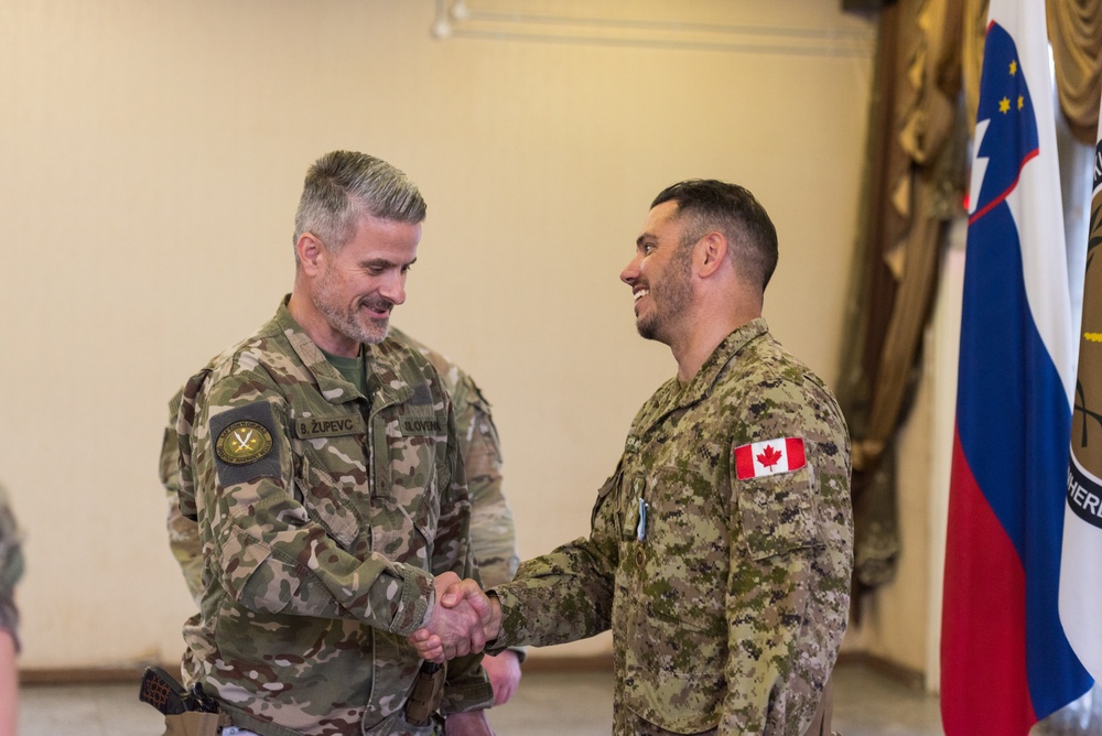 Canadian Armed Forces Coalition Member Awarded for International Cooperation