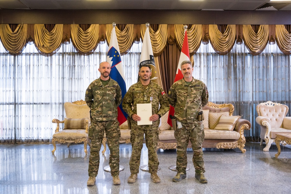 Canadian Armed Forces Coalition Member Awarded for International Cooperation