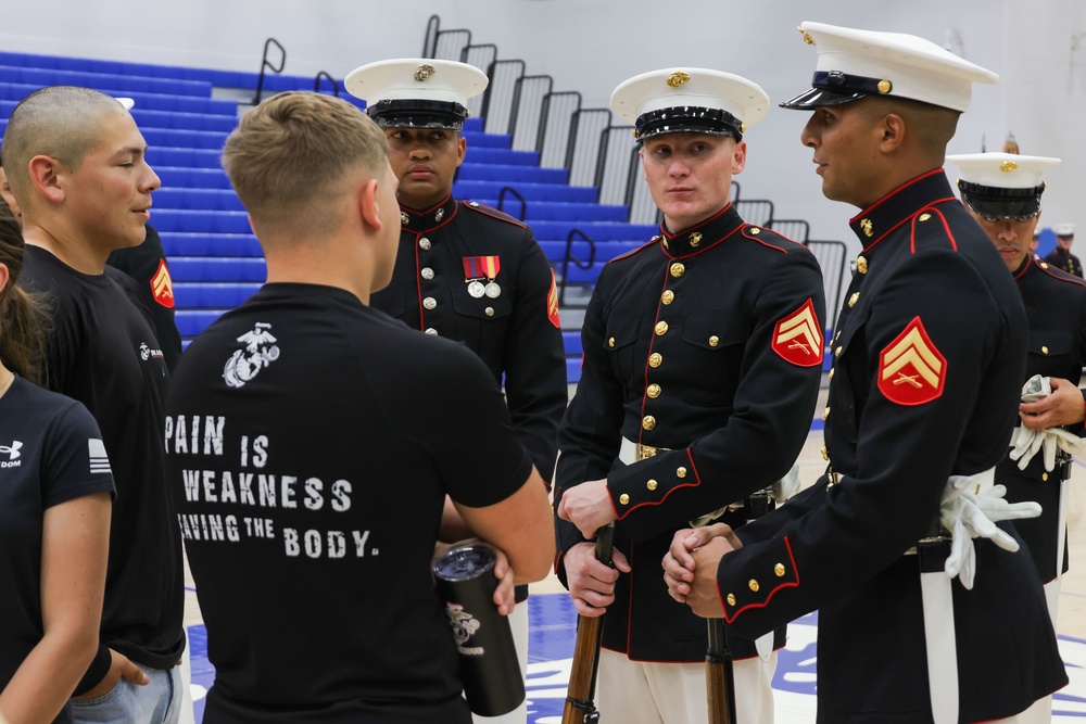 MCRC Hosts Silent Drill Platoon Performance during Marine Week Nashville