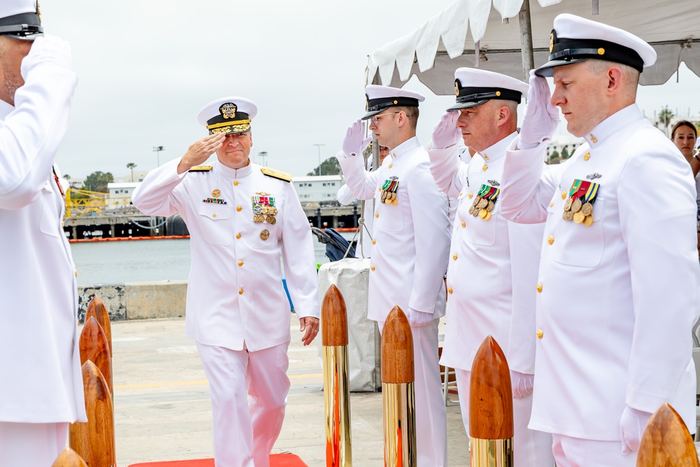 USS Alexandria (SSN 757) Holds a Change of Command