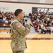 SSG Jacob Frett delivers powerful speech to high school students