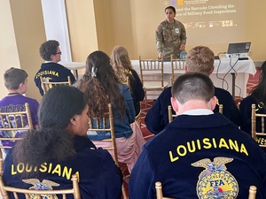 US Army field veterinarian officer discusses K9 tactical combat casualty care at Justified Accord