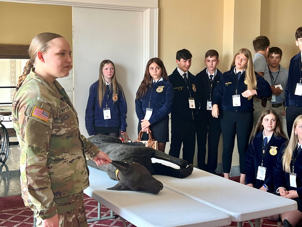 Science, Service and Simulations: Soldiers Inspire Students at Louisiana FFA Convention