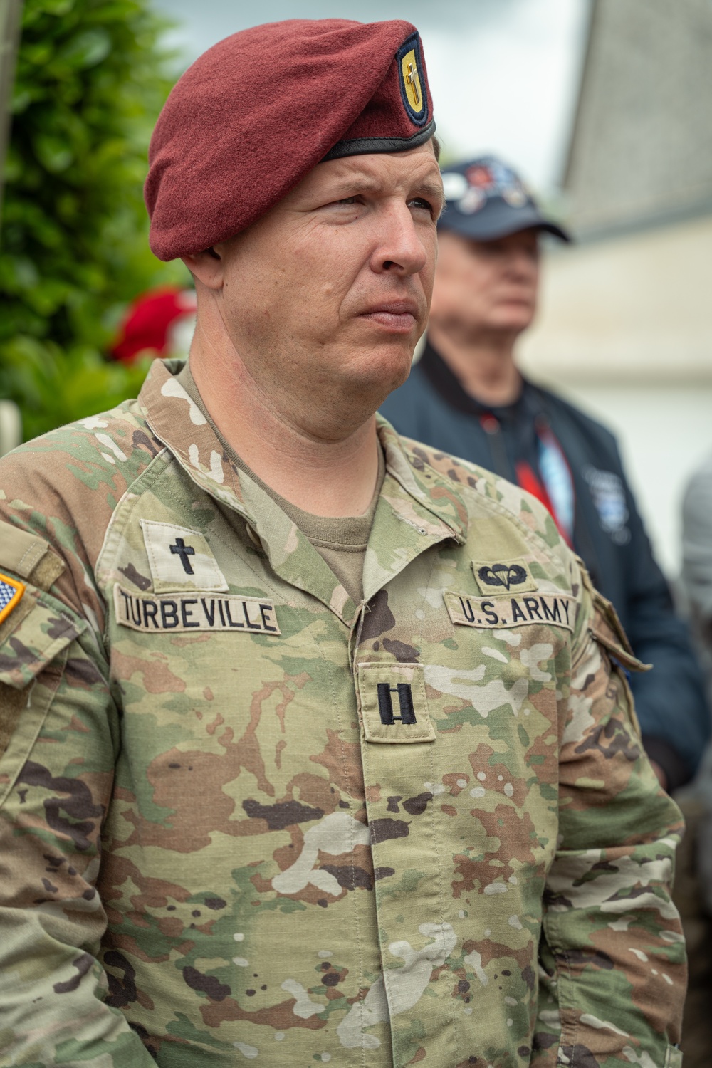 173rd Airborne Brigade Honors Fallen Chaplain Capt. Father Ignatius Maternowski at D-Day 81 Ceremony