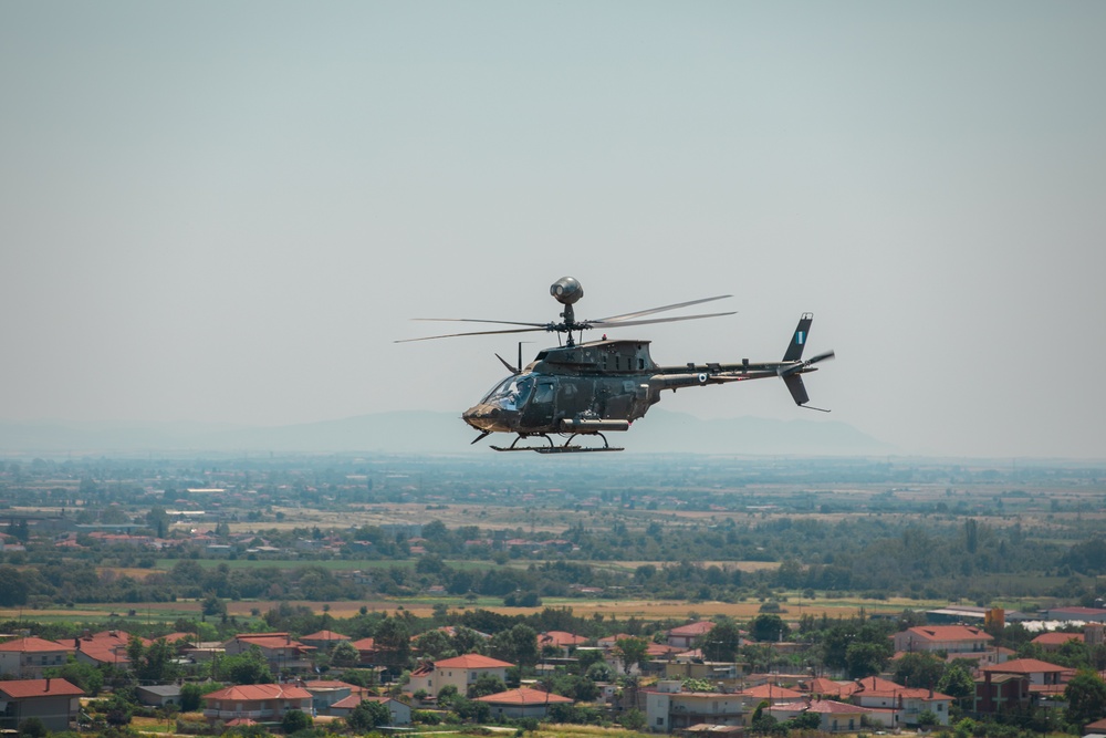 Distinguished visitor demonstration rehearsal near Petrochori, Greece during Immediate Response 25