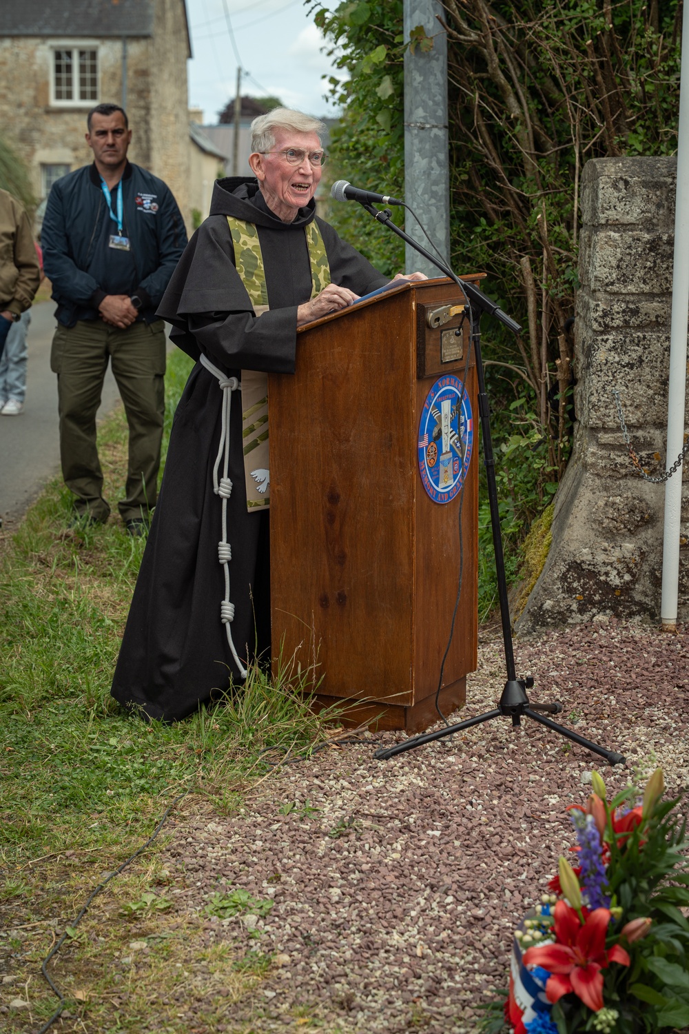 173rd Airborne Brigade Honors Fallen Chaplain Capt. Father Ignatius Maternowski at D-Day 81 Ceremony