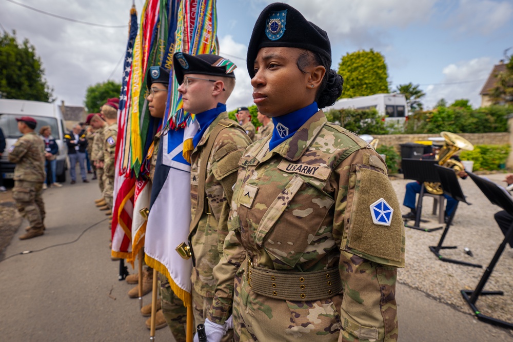 173rd Airborne Brigade Honors Fallen Chaplain Capt. Father Ignatius Maternowski at D-Day 81 Ceremony