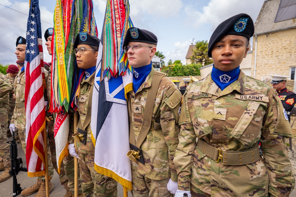 173rd Airborne Brigade Honors Fallen Chaplain Capt. Father Ignatius Maternowski at D-Day 81 Ceremony