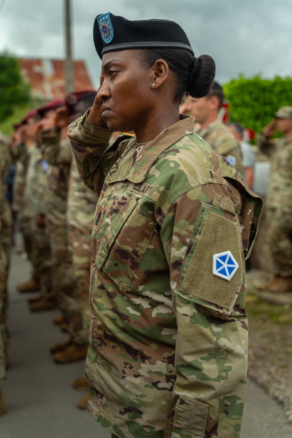 173rd Airborne Brigade Honors Fallen Chaplain Capt. Father Ignatius Maternowski at D-Day 81 Ceremony